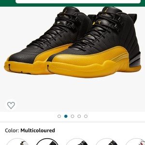 Practically brand new Jordan retro 12 yellow&black size 10.5